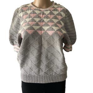 Vintage Berek Puff Sleeve Sweater Size S